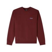 A.p.c. Fleece Standard College Sweatshirt Brown, Herr