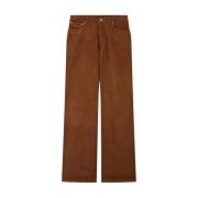 A.p.c. Hög Midja Raka Ben 70s Jeans Brown, Dam