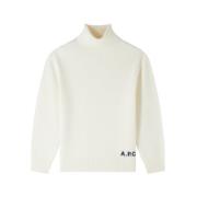 A.p.c. Mysig Unisex Tröja Beige, Herr