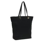 Gucci Vintage Pre-owned Canvas totevskor Black, Dam