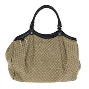 Gucci Vintage Pre-owned Canvas gucci-vskor Beige, Dam