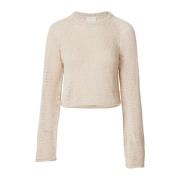 Wakakuu Icons Cropped Livia Sweater Beige, Dam