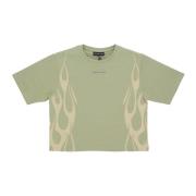 Vision OF Super Flames Tee Grön/off White Green, Dam