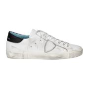 Philippe Model Vit Svart Läder Sneakers White, Herr