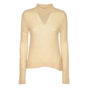 Dondup Stiliga Dolcevita Sweaters Beige, Dam