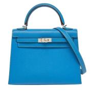 Hermès Vintage Pre-owned Laeder handvskor Blue, Dam