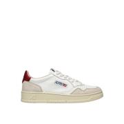 Autry Vintage Stil Låg Topp Läder Sneakers White, Herr