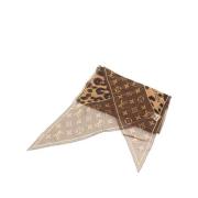 Louis Vuitton Vintage Pre-owned Canvas sjalar Brown, Dam