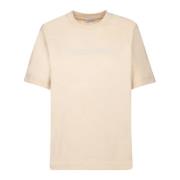 Burberry Elegant Beige Bomull T-shirt Beige, Dam