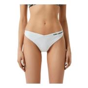 Karl Lagerfeld V-Shape Bikini Bottoms för kvinnor White, Dam