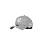 New Era Böjd skärmkeps i grå/vit Gray, Unisex