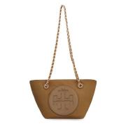 Tory Burch Liten Nylon Messenger Väska Brown, Dam