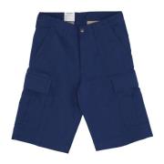 Carhartt Wip Cargo Shorts Elder Rinsed Blue, Herr