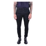 Dondup Slim Chino Byxor med Låg Midja Black, Herr