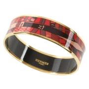 Hermès Vintage Pre-owned Tyg armband Red, Dam