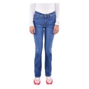 Max Mara Weekend Ultra Slim Cropped Jeans Blue, Dam