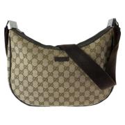 Gucci Vintage Pre-owned Canvas crossbodyvskor Beige, Dam