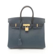 Hermès Vintage Pre-owned Canvas handvskor Blue, Dam