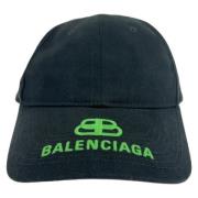 Balenciaga Vintage Pre-owned Canvas hattar-och-kepsar Black, Dam