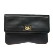 Celine Vintage Pre-owned Laeder kuvertvskor Black, Dam