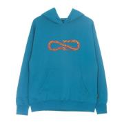 Propaganda Flame Logo Hoodie Turkos Blue, Herr