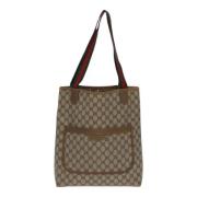 Gucci Vintage Pre-owned Canvas totevskor Beige, Dam