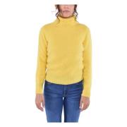 Kangra Alpacka Ull Turtleneck Tröja Yellow, Dam