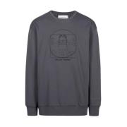 Iceberg Modern antracit sweatshirt med brodyr Gray, Herr