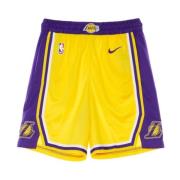 Nike NBA Swingman Basketboll Shorts Icon Edition Yellow, Herr