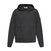 Stone Island Svart Sweatshirt Aw24 Herrmode Gray, Herr