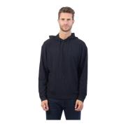 Armani Exchange Hoodie med broderad all-over logotyp Blue, Herr