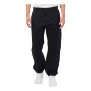 Armani Exchange Svarta Joggers med Elastiska Muddar Black, Herr