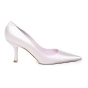 René Caovilla Bröllop Vit Satin Häl Pumps Pink, Dam