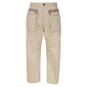 Dsquared2 Sten Bomullsbyxor med Tryckknapp Beige, Herr