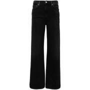 Agolde Hush Harper Denim Jeans Black, Dam