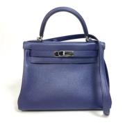 Hermès Vintage Pre-owned Laeder handvskor Blue, Dam