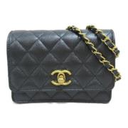 Chanel Vintage Pre-owned Tyg chanel-vskor Black, Dam