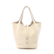 Hermès Vintage Pre-owned Laeder handvskor Beige, Dam