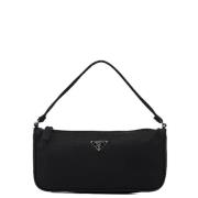 Prada Vintage Pre-owned Nylon handvskor Black, Dam