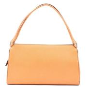 Prada Vintage Pre-owned Laeder handvskor Orange, Dam