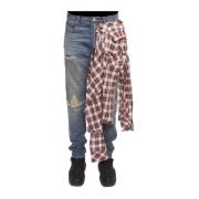 Unravel Project Denim Skjorta Jeans Stil Blue, Herr