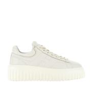 Hogan Ivory Sneakers med H-Stripes Beige, Dam