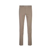 PT Torino Slim Fit Beige Bomullsbyxor Brown, Herr