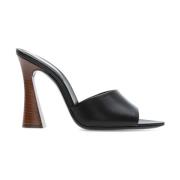 Saint Laurent Stiliga Mules med Unik Design Black, Dam