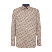 Billionaire Casual Button-Up Skjorta Beige, Herr