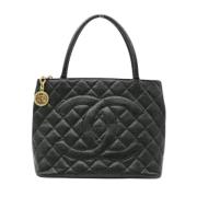 Chanel Vintage Pre-owned Laeder totevskor Black, Dam