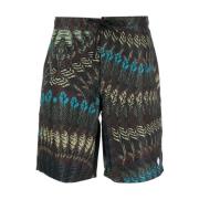 Marcelo Burlon Herr Badshorts Stiligt Design Multicolor, Herr