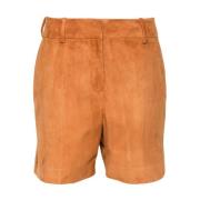 Ermanno Scervino Snygga Denim Shorts med Unik Stil Brown, Dam