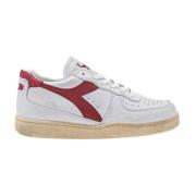 Diadora HeritageMi Basket Low Used Sneaker White, Herr