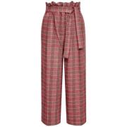 PINKO Flanell Prince of Wales Byxor Red, Dam